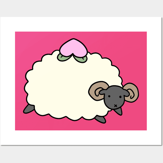 Peach Fruit Ram Wall Art by saradaboru